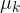 \mu_{k}